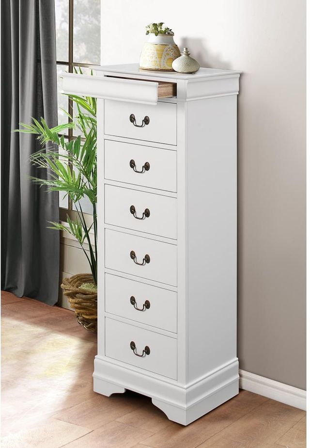 Mazin Furniture Mayville White Lingerie Chest-1