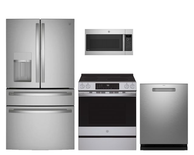 GE Profile™ 4 Piece Stainless Steel Kitchen Package-0