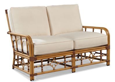 Lane Venture® Celerie Kemble Raffia Loveseat-0