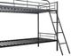 Furniture of America® Hector Black Twin Metal Youth Bunkbed-4