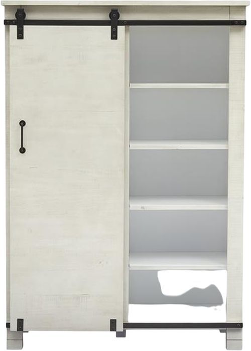 Magnussen Home® Chesters Mill Alabaster/Aged Iron Door Chest-2