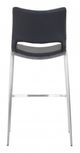 Zuo® Ace Black and Silver Bar Chairs-3