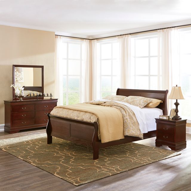 Signature Design by Ashley® Alisdair Dark Brown Queen Sleigh Bed-2