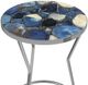 Bassett Mirror Leuris Agate Accent Table with Silver Base-3