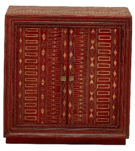 Jaipur Furniture Altan Gold/Red Cabinet-1