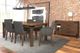 Tomali Cappuccino Rectangular Dining Table with Extension Leaf-1