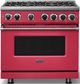 Viking® 7 Series 36" Valentine Pro Style Liquid Propane Gas Range-2