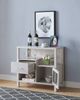 Brassex Inc. White Oak Storage Cabinet-3