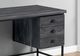 Monarch Specialties Inc. 55"L Black Reclaimed Wood Black Metal Computer Desk-4