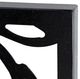 A & B Home Florentine Black/Gold Rectangular Flower Bloom Wall Decor-4