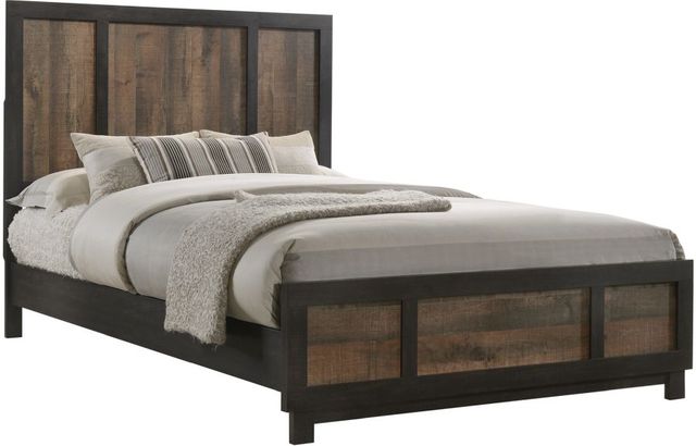 Elements International Harlington 4-Piece Walnut Full Panel Bedroom Set-2