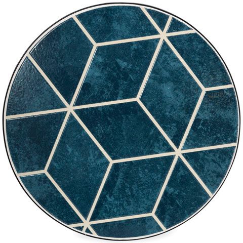 Signature Design by Ashley® Clairbelle 2-Piece Teal Nesting Table with Black Base-1