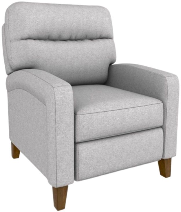 Best® Home Furnishings Customizable Wynne Manual High Leg Recliner with Honey Birch Legs-0