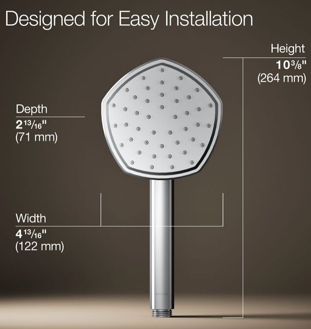 KOHLER® Occasion® Polished Chrome 2.5 GPM Single-Function Handshower-4