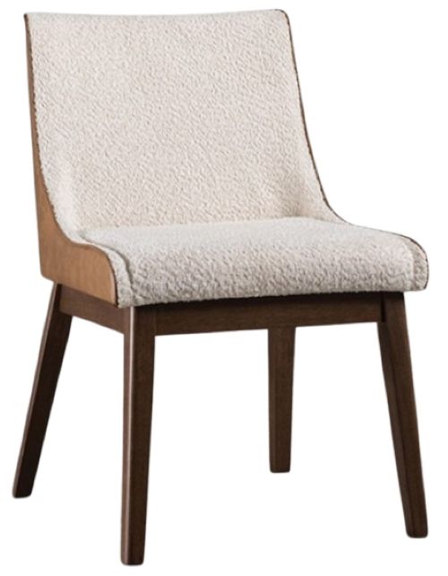 Furniture of America® Viken 2-Piece Beige/Walnut Side Chair Set-0