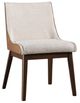 Furniture of America® Viken 2-Piece Beige/Walnut Side Chair Set-0