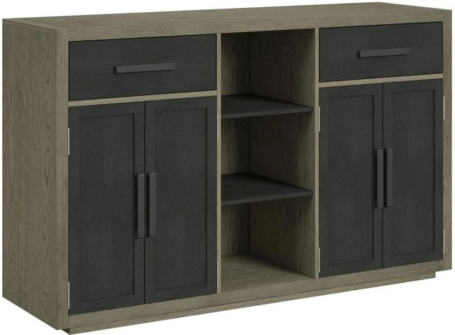 Elements International Jemma Dark Espresso/Gray Buffet-0