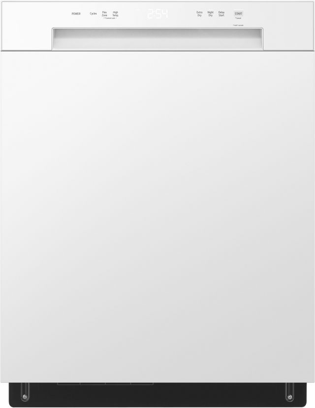 LG 24" White Front Control Built In Dishwasher