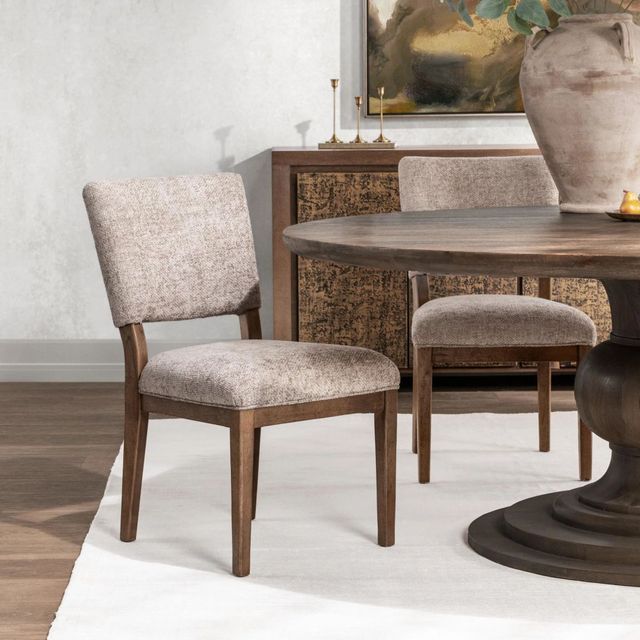 Classic Home Arima 2-Piece Mushroom Taupe Dining Chair Set-1