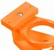 C.R. Plastics Adirondack Orange Wineglass / Cup Holder-1