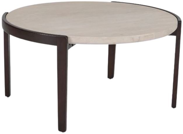 Flexsteel® Palette Beige Coffee Table with Brown Base-0
