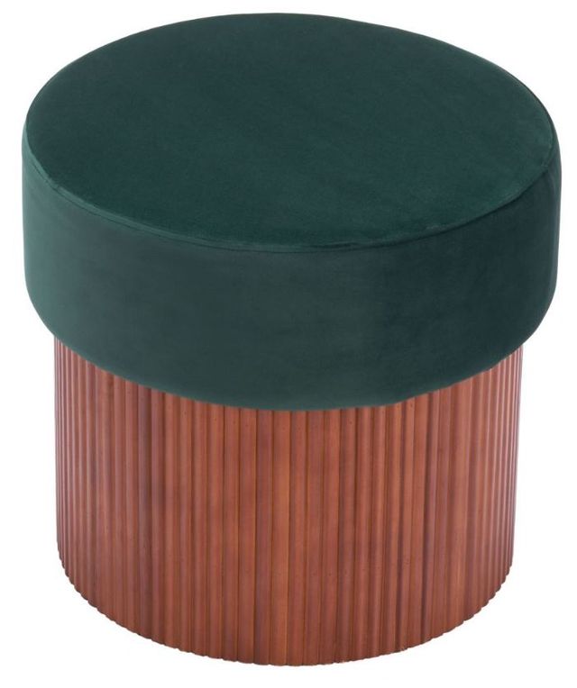 Zuo® Modern Boto Brown/Green Storage Ottoman-2