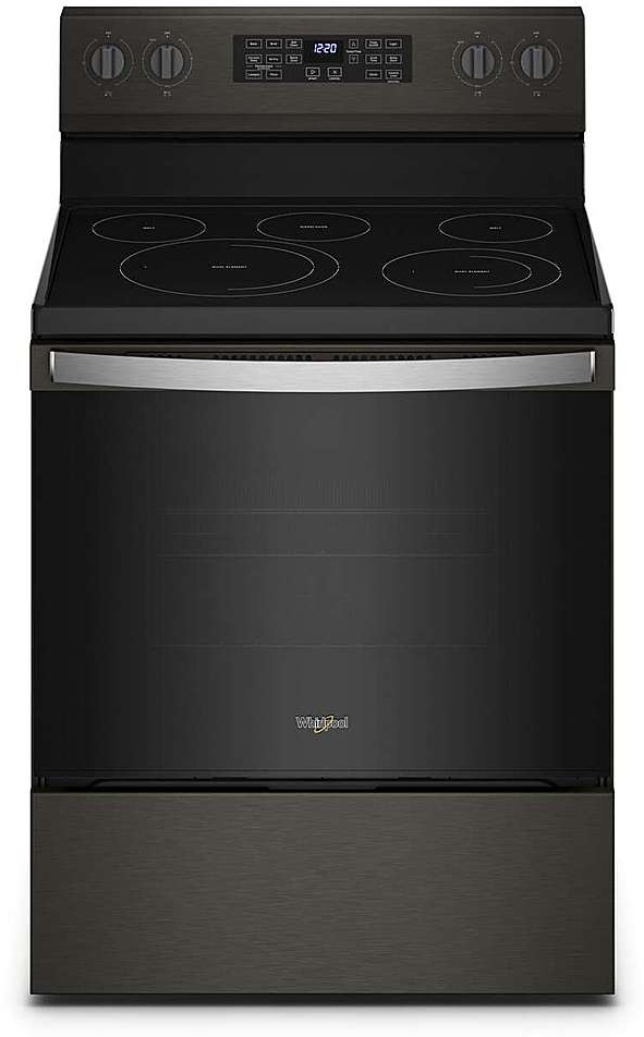 Whirlpool® 30" Black Stainless Freestanding Electric Range With 5-in-1 ...