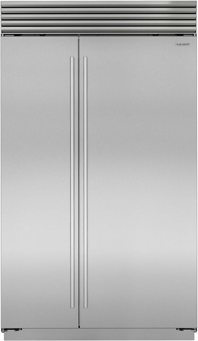 Sub-Zero® Classic Series 48 in. 29.1 Cu. Ft. Stainless Steel Built In Side-by-Side Refrigerator