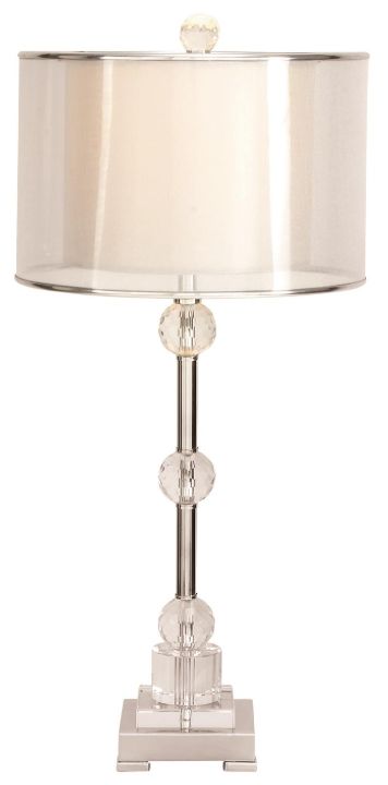 Deco Marche Silver Glass 30" Table Lamp-0