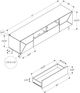 Monarch Specialties Inc. Black 72" TV Stand with Storage-2