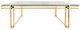 Sagebrook Home Glass Top Coffee Table with Gold Base-0