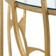 Uttermost® Ritual Glass Top Side Table with Aged Gold Base-4