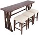 Jofran Inc. Fairview 4-Piece Oak Counter Sofa Console Table Set-0