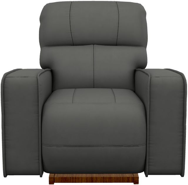 La-Z-Boy® Maddox Slate Leather Power Rocking Recliner with Headrest-1