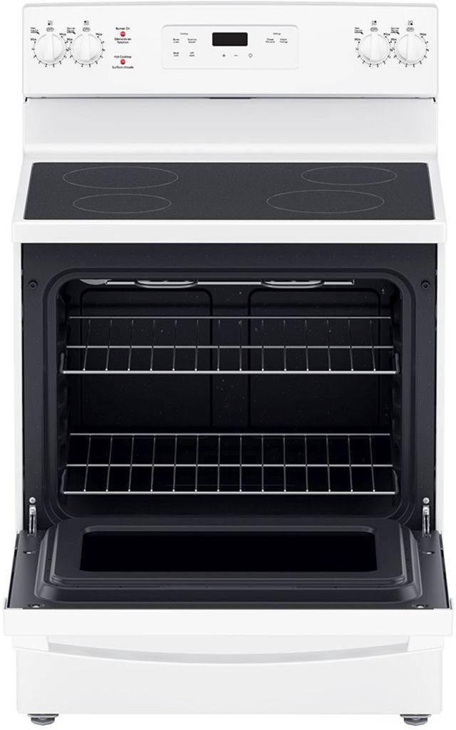 GE® 30" White Freestanding Electric Range-2
