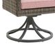 Tommy Bahama® Outdoor Cypress Point Ocean Terrace Driftwood Gray Swivel Rocker Dining Arm Chair-1