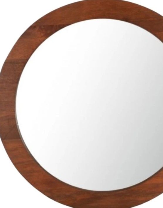 Home Trends & Design Cosmopolitan Antique Brass/Honey Brown Mirror-1