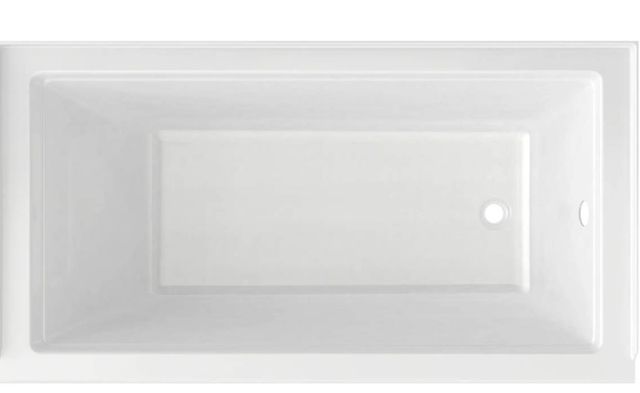 American Standard Town Square® S White 60” x 32” Integral Apron Bathtub with Right-Hand Outlet-3