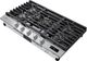 SKS 36" Stainless Steel Natural Gas Cooktop with Black Porcelain Coated Burner Pan-3