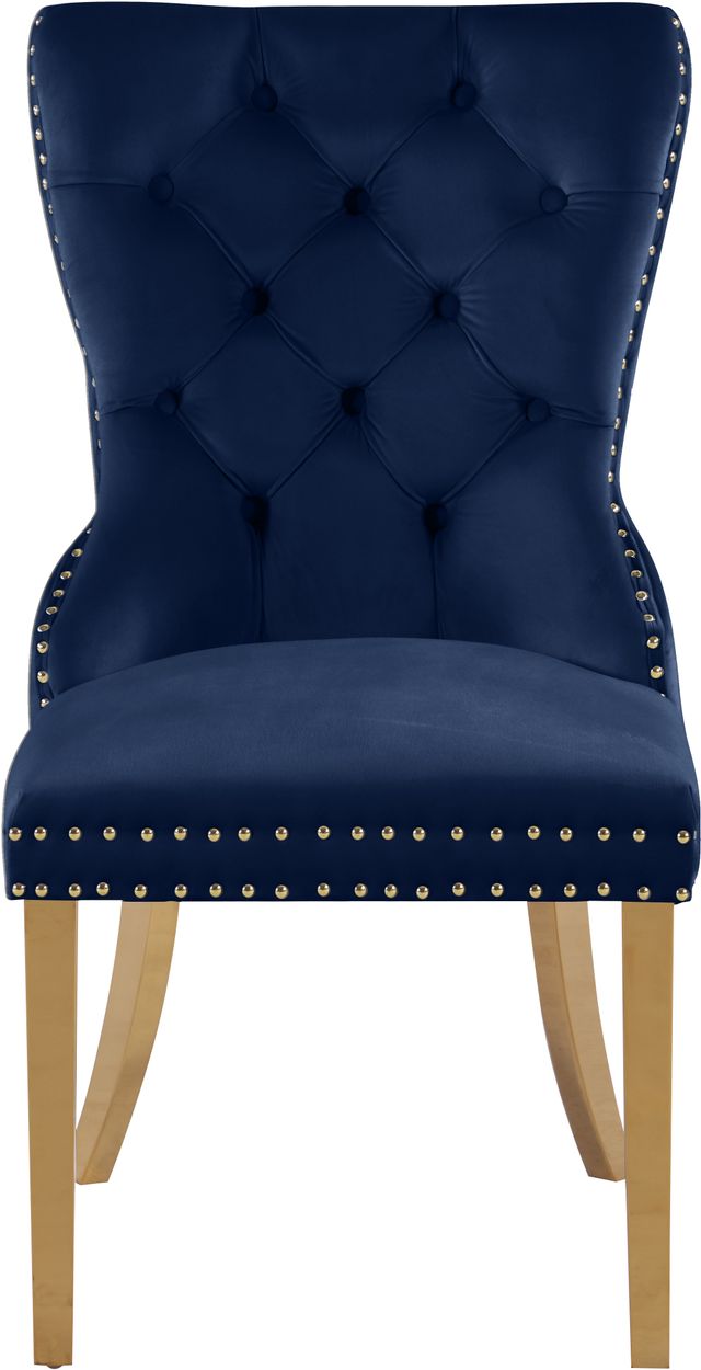 Meridian Furniture Carmen Navy Velvet Dining Chair-1