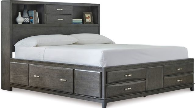 Signature Design by Ashley® Caitbrook 5-Piece Gray Queen Storage Bed Set-1