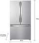Kenmore® 36” 20.3 Cu.Ft. Fingerprint Resistant Stainless Steel Counter Depth French Door Refrigerator-1