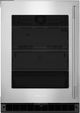 KitchenAid® 24" 5.2 Cu. Ft. Stainless Steel Beverage Center with Glass Door-0