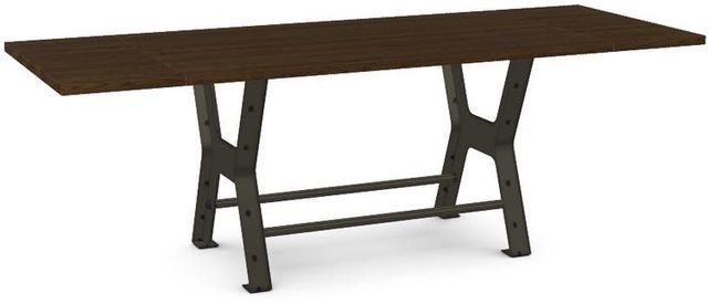 Amisco Customizable Parade 36" Solid Ash Counter Height Short Table with Two Leaf's -0