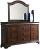 Elements International Cameron 4-Piece Cherry Queen Panel Bedroom Set-2