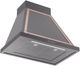 Ilve® Nostalgie II Noblesse 30" Graphite Matte Wall Mounted Range Hood with Copper Trim-1