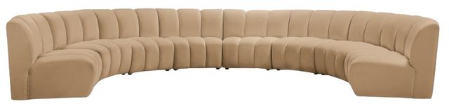 Meridian Furniture Infinity 8-Piece Camel Modular Sectional-1