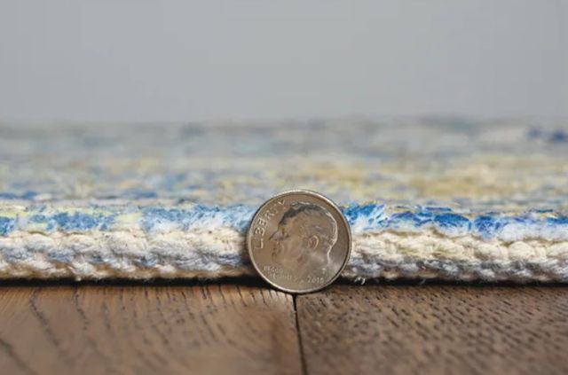 KAS Rugs Morris Blue/Yellow Gramercy 5'x7' Area Rug-3
