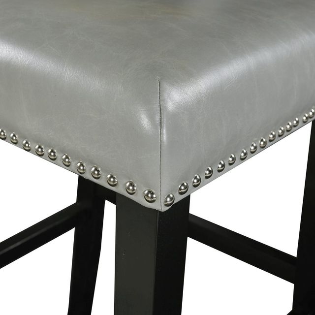 Linon Brook Black/Dove Gray Bar Stool-3