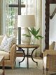 Tommy Bahama® Furniture Los Altos Flemming Oak Top End Table with Brown Metal Base-1